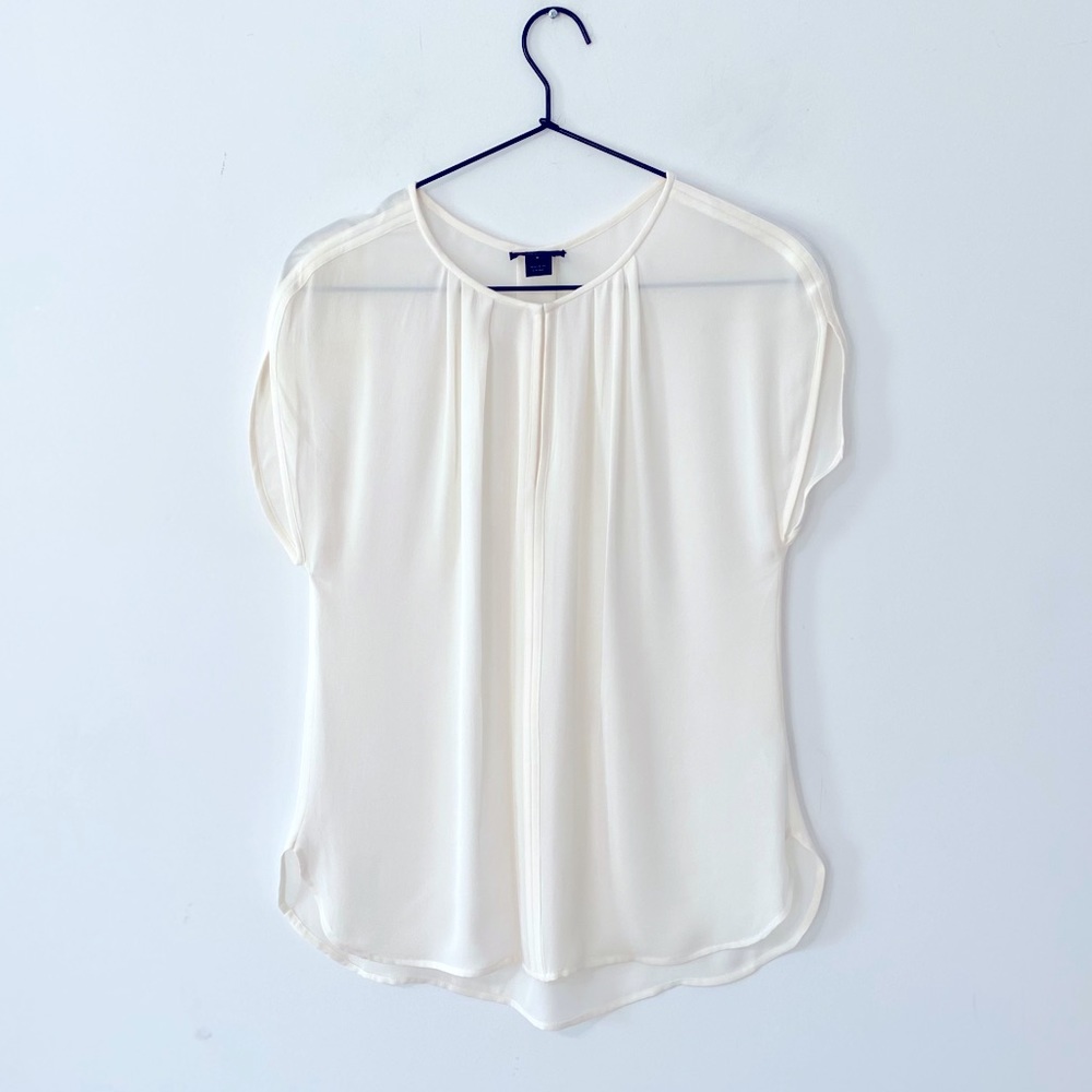 J.Crew off white blouse size 4